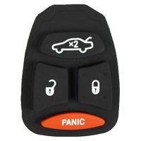 qualitykeylessplus Replacement 4 Button KOB Rubber Pad for Chrysler Dodge Jeep Remote Head Key with Free KEYTAG