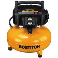 BOSTITCH Pancake Air Compressor, Oil-Free, 6 Gallon, 150 PSI (BTFP02012)