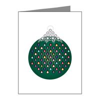 Note Cards (20 Pack) Green Chain Ornament