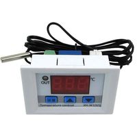 WINGONEER DC12V Relay Digital Thermostat Control with Temperature Controller Sensor -50-110°C - White