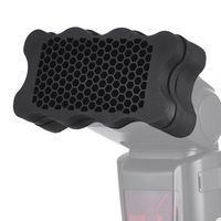 Flash Speedlite Rubber Honeycomb Grib + 7pcs Color Gels Filters for Canon Sony Godox Yongnuo Camera Flash Speedlite Light