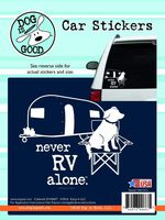ENJOY IT LLC 19015CS Never RV Alone Car Sticker