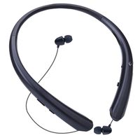LINYY Bluetooth Headphones Wireless Neckband Headset Retractable Earbuds Sports Sweat-Proof Noise Cancelling Stereo Earphones with Mic for Bluetooth Enabled Devices (Black)