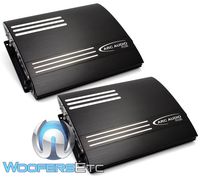 Pair of Arc Audio FD2200 2-Channel 370 Watts RMS 740 Watts Max Car Amplifier