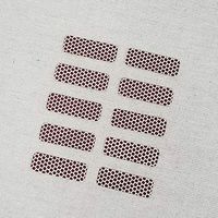 Rounded Rectangle Match Strikers 0.50" x 1.50" - Honeycomb Pattern