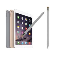 Jonerytime  2In1 Pencil-Style Universal Capacitive Touch Stylus Pen for iPhone Tablet ICA (Silver)