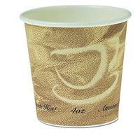 SOLO 374MS-0029 4oz Mistique, Single Sided Poly Paper Hot Cups, (Case of 1,000)