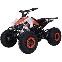 X-PRO Thunder 125cc 125cc ATV Quad Youth 4 Wheeler ATVs Adults ATV 4 Wheelers ATVs Quads Big 19"/18" Tires，Orange