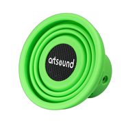 SYBA Horn Shape Silicone Portable Bluetooth Speaker Auto Pairing with all Bluetooth Devices Green SY-SPK23055