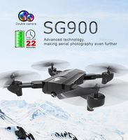 Iusun RC Quadcopter Drone, SG900 2.4Ghz 4CH Attitude Hold WiFi 720P Optical Flow Dual Camera RC Quadcopter Toy For Adults Kids GIfts (Black)