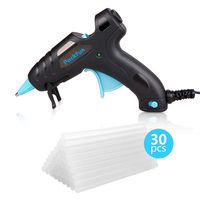Hot Glue Gun, Packfun 20W Mini Glue Gun Fast Heating with 30pcs Strong Adhesive Hot Melting Glue Sticks, Perfect for Multipurpose Office/School/Home Repairs, Crafts, DIY Projects & Arts