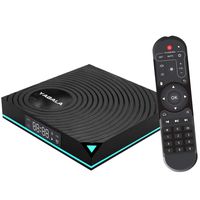 Android 9.0 TV Box 4GB RAM 64GB ROM, YAGALA Y1 Smart Android Box RK3318 Quad Core 64bit Dual WiFi 2.4GHz/5.0GHz HDMI 4K 60fps H.265