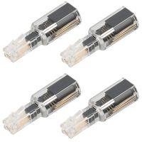 Telephone Cord Detangler, Uvital Wireless Anti-Tangle Telephone Handset Cable 360 Degree Rotating Landline Swivel Cord Untangler Black (4 Pack)