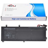 H5H20 5D91C Laptop Battery Compatible wtih Dell XPS 15 9550 9560 9570 15-9560-D1845 XPS 15 2017 9560 05041C 56WHR 6GTPY 05D91C 62MJV M7R96 11.4V 56Wh