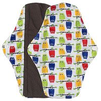 Hunputa Sanitary Napkins,Reusable Bamboo Cloth Washable Menstrual Pad Mama Sanitary Towel Pad (Yellow, L)