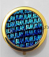 BlackKey Blah Blah Blah 3-Compartment Decorative Pocket Gift Box Case Organizer for Pill, Color 2 -900