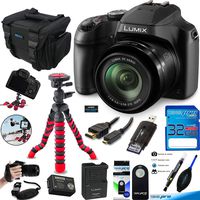 Panasonic Lumix DC-FZ80 Digital Camera + Expo Essential Accessories Bundle