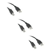 USB 2.0 Printer/Device Cable, Type A Male to Type B Male, 6 Feet CNE16505 (3 Pack)