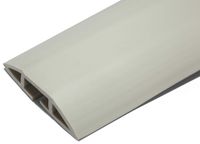 6.5 Feet Cable Protector + Cord Cover - Durable Ivory PVC is Flexible, Odor Free, Easy to Unroll and Open - Conceal Wires at Home, Office, Warehouse, Workshop, Concerts