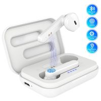 Wireless Earbuds, Aufixy Bluetooth 5.0 Headphones Sweatproof Touch Control in-Ear Earphones with Charging Case, Built-in Mic Headset Premium Sound with Deep Bass for Android and iPhone Fit for Sports