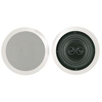 1 - 8" Dual Voice Coil Stereo Ceiling Speaker, 10W - 200W, 100W recommended amp power , MSR8D