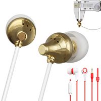T19 Copper Small Earbuds Wired Earphones with Microphone - 3 Months Refund for Defective Part