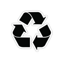 Please Recycle Sticker Recycling Sticker - 3" Vinyl Decal - Laptop, MacBook, Tablet, Phone, Decor, Window Vinyl Decal Sticker