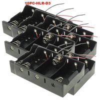 D Size Cell Battery Holder Case with Two Wires (10PC-D3)