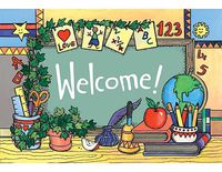Teacher Created Resources School Tools Welcome Postcards (1963)