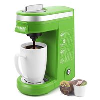 CHULUX Single Serve Coffee Maker with Removable Drip Tray,Green