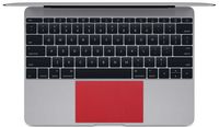 BingoBuy 5 Pieces Trackpad Touchpad Area Decorative Cover Skin Protector Sticker for 12" MacBook with Retina Display A1534 (Shimmery red)