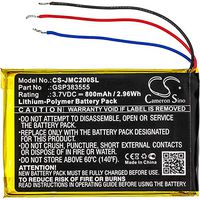 Cameron Sino Battery for JBL GSP383555, Fits JBL Clip 2,Clip 2 an,CS056US,CLIP2BLKAM,P04405201(800mAh, 3.70V, Li-Polymer)