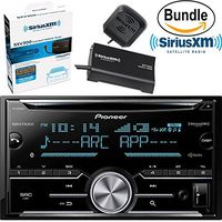 Pioneer FH-X830BHS Double Din, 2DIN CD Receiver with Built-in Bluetooth, HD Radio & SiriusXM SXV300V1 Tuner & Antenna (SiriusXM Value Bundle)