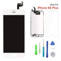 Screen Replacement for iPhone 6s Plus White 3D Touch Screen LCD Digitizer Replacement Frame Display Assembly Set with Repair Tool Kits(6s Plus, White)