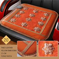 Heating Pad, Far Infrared Jade Pebble Heating Pad 26 Tourmaline Heat Stone Mat Adjustable Temperature, for Warm Relax Soothing Body Relieves Muscle Fatigu