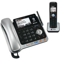 ATT TL86109 DECT 6.0 2-Line Connect-to-Cell(TM) Corded/Cordless Bluetooth(R) Phone System (Corded Base System & Single Handset ) consumer electronics