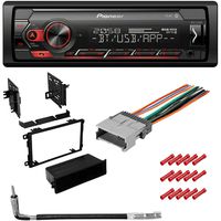 CACHÉ KIT6787 Bundle for 2004-2012 Chevrolet Colorado with Pioneer Single Din Car Stereo with Bluetooth Digital Media Receiver in Dash AM/FM Radio and Complete Installation Kit (5item)