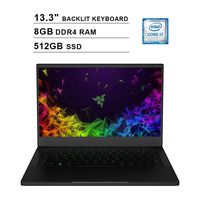2020 Razer Blade Stealth 13.3 Inch FHD 1080P Gaming Laptop (Intel 4-Core i7-8565U up to 4.6 GHz, 8GB DDR4 RAM, 512GB SSD, Intel UHD 620, Backlit KB, WiFi, HDMI, Windows 10) (Black)