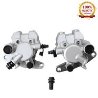 Front Brake Caliper Set for Yamaha YFM250 YFM350 YFM400 YFM450 YFM660, Honda TRX250EX TRX300EX TRX400EX, Suzuki Vinson 500 Eiger 400 (Left + Right)