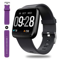 Flian Fitness Tracker Heart Rate Monitoring Activity Watch with Sleep Monitoring Smart Watch Stopwatch Pedometer Sport Watch for Men & Women Compatible with Android and iOS