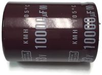 Set of 1 United Chemi-Con 105°C Electrolytic Capacitor 10000uF 63V (10000 mfd 63V) 20% Radial, 1 3/8" x 2" (35x50mm)