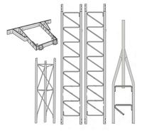 ROHN 25G Series 30' Tower Kit + HB25BG House Bracket