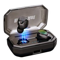 [2019 Newest] True Wireless Earbuds Bluetooth 5.0 TWS Headphones Touch Control Wireless Sport Earbud 3000 mAh Charging Case Bring 100H Playtime IPX6 Waterproof 3D Stereo Sound Wireless Headphones