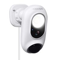 SENS8 Lightcam-Ⅱ Outdoor Camera with 400LM Light, 1080p HD, Wi-Fi Home Security Camera, No Subscription, Customized Motion Zone, Motion Detection, Night Vision, Two-Way Audio and Siren Alarm