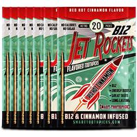 Jet Rocket B-12 Flavored Energy Toothpicks-Red Hot Cinnamon 6 Pack