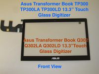 13.3" Touch Screen Digitizer Glass Panel Replacement + Bezel for Asus Q302LA Q302L Flip 2in1 Laptop (Non-LCD)