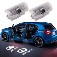 LED Car Door Welcome Emblems,Henlight Projector Shadow Light With Logo for Infiniti FX G M EX Q50 Q70 Q60 QX50 QX70 QX80(pack of 2)