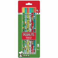 Peanuts Holiday 6 Count Pencil (20193)