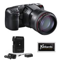 Blackmagic Design Pocket Cinema Camera 6K (EF Mount) with Core SWX Powerbase Edge Battery & 5pck Cleaning Wipes Bundle