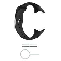 FitTurn Band Compatible with Garmin Swim Watch Bands Replacement Soft Silicone Black Watch Band Sports Strap Wristband Compatible with Garmin Swim Watch